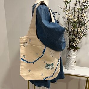 Hand drawn Organic Cotton Tote Bag